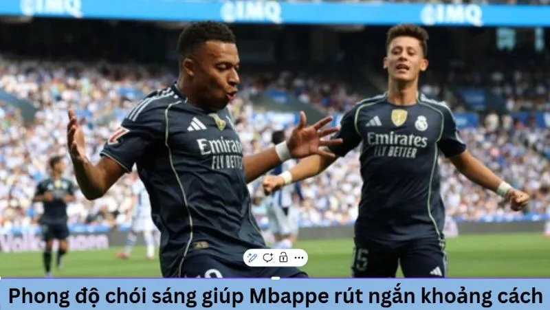 Phong độ chói sáng giúp Mbappe rút ngắn khoảng cách lịch sử